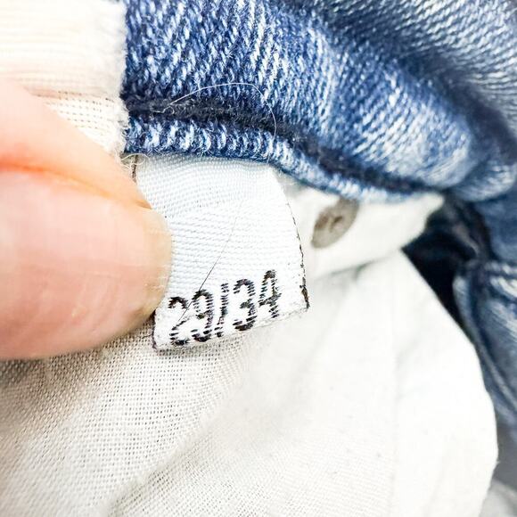 Cheap Monday Acid Wash Denim Straight Leg Jeans Zip Fly Size 29 - Picture 6 of 7